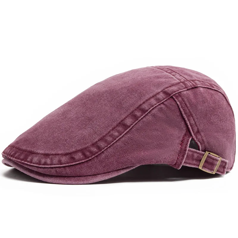 Boina Masculina Vintage em Algodão Ajustável