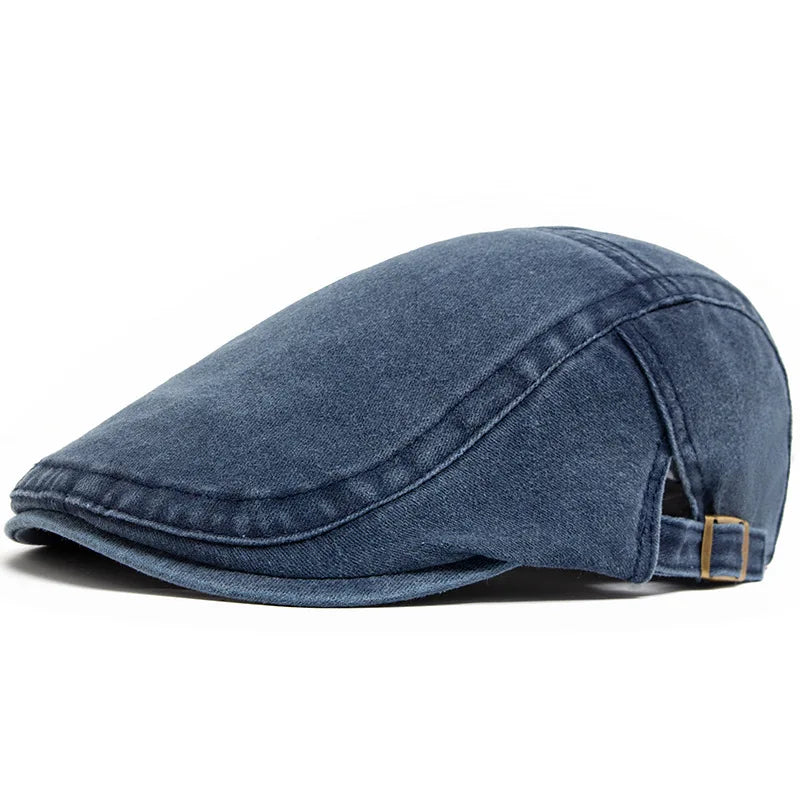 Boina Masculina Vintage em Algodão Ajustável