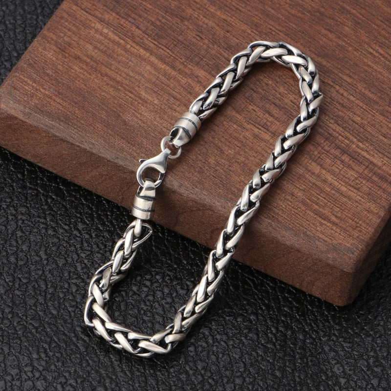Pulseira Masculina Vondore LV02 em Aço Prata