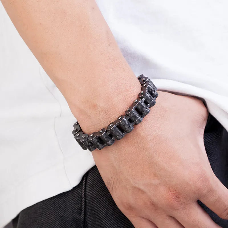 Pulseira em Metal Retro Biker