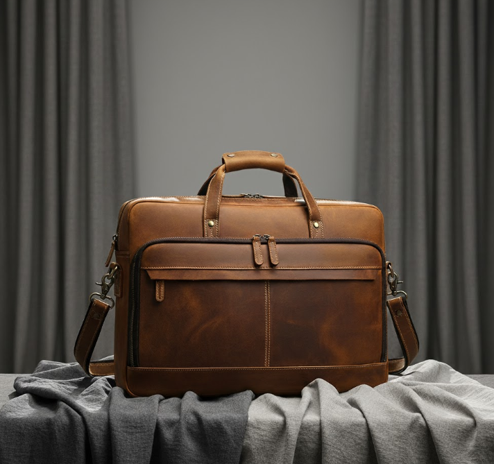 Pasta de Couro Vintage p/ Notebook 17.3"