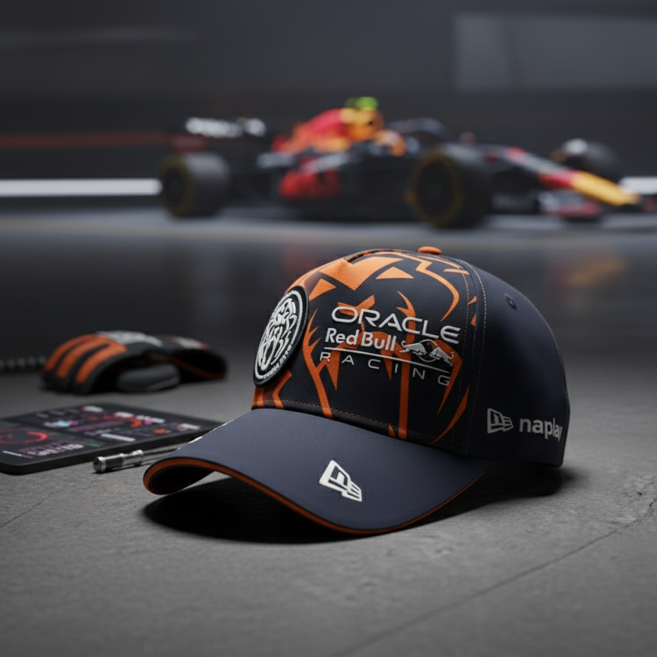 Boné Exclusivo Red Bull Verstappen F1 Edição Limitada