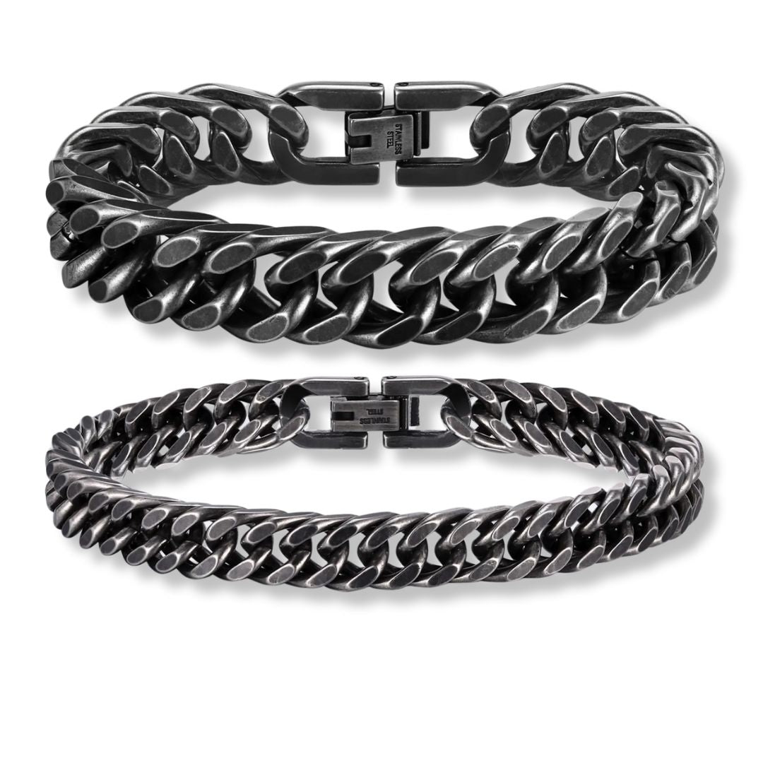 Pulseira Cubana Vondore em Aço Inoxidável