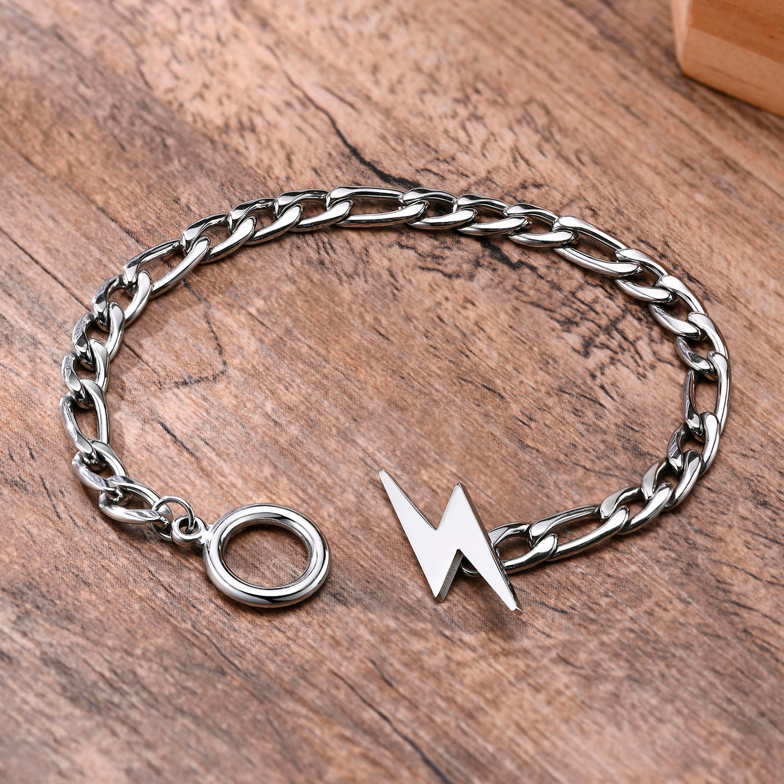 Pulseira Masculina de Relâmpago