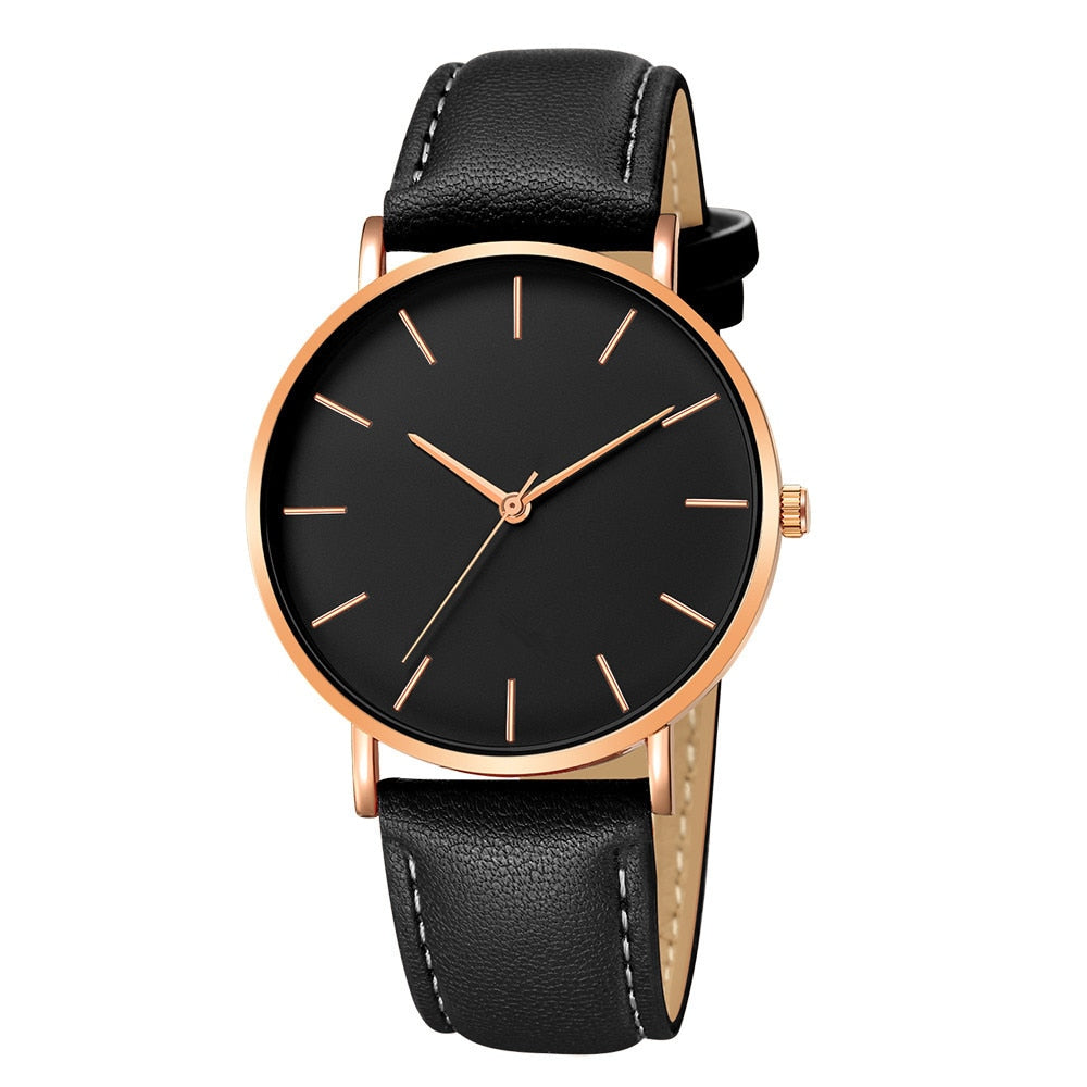Relógio Minimalista - Premium Leather