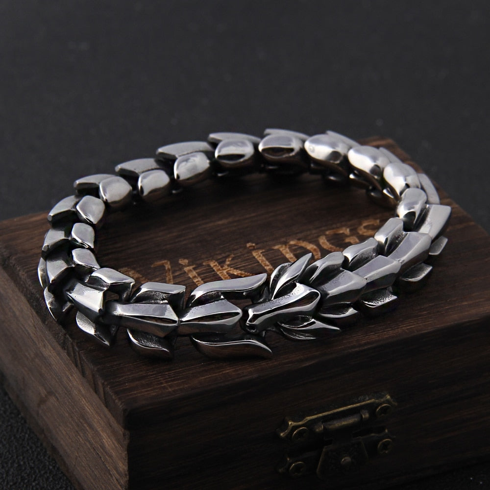 Pulseira Escama de Dragão + Caixa VIKINGS de brinde