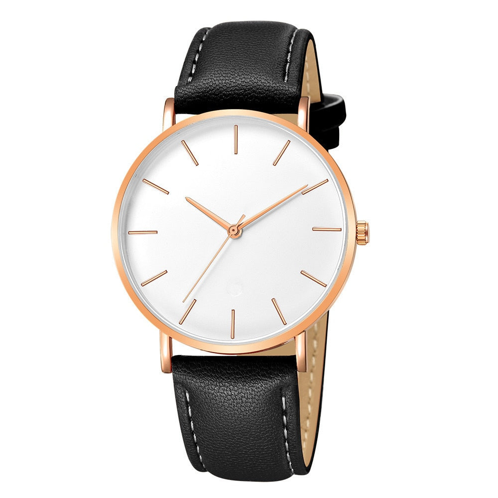 Relógio Minimalista - Premium Leather