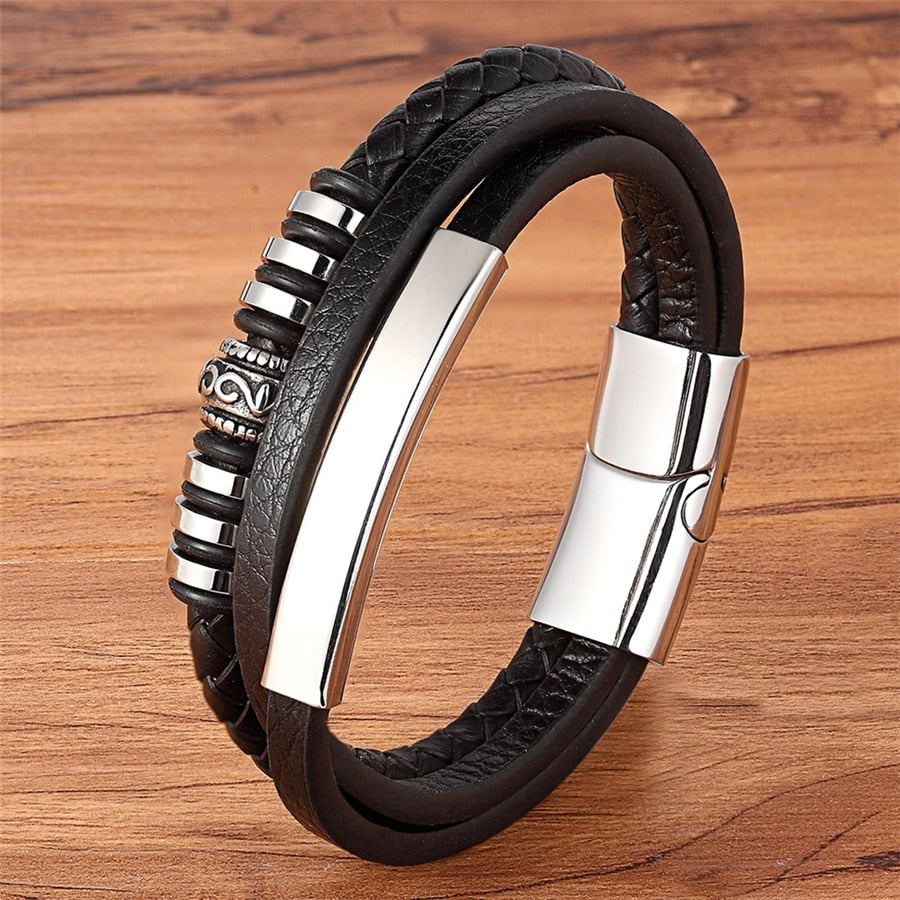 Pulseira de Couro Ragnar