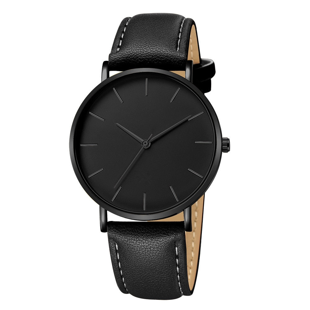 Relógio Minimalista - Premium Leather