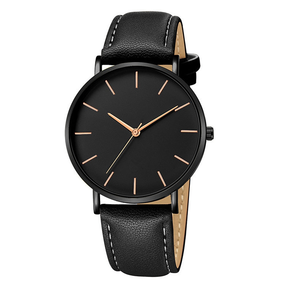 Relógio Minimalista - Premium Leather