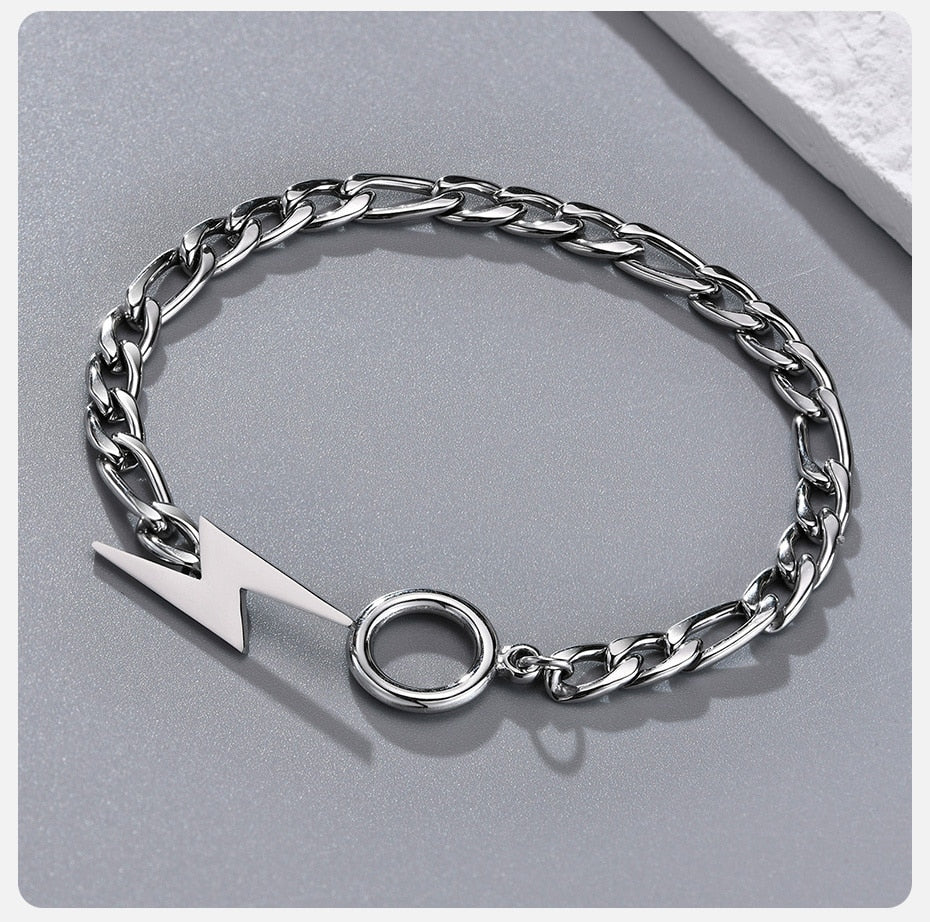 Pulseira Masculina de Relâmpago