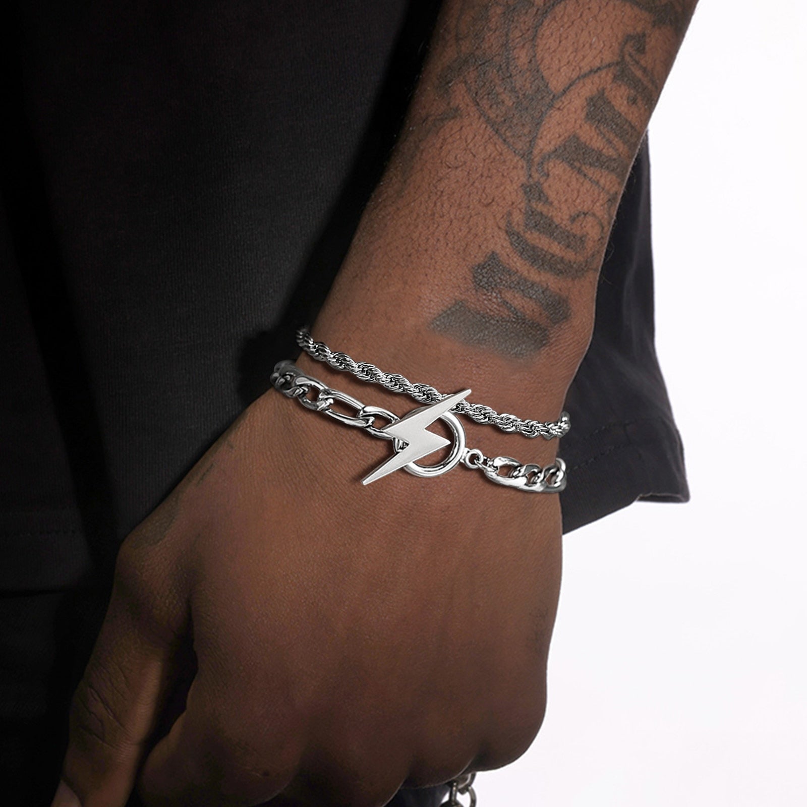 Pulseira Masculina de Relâmpago