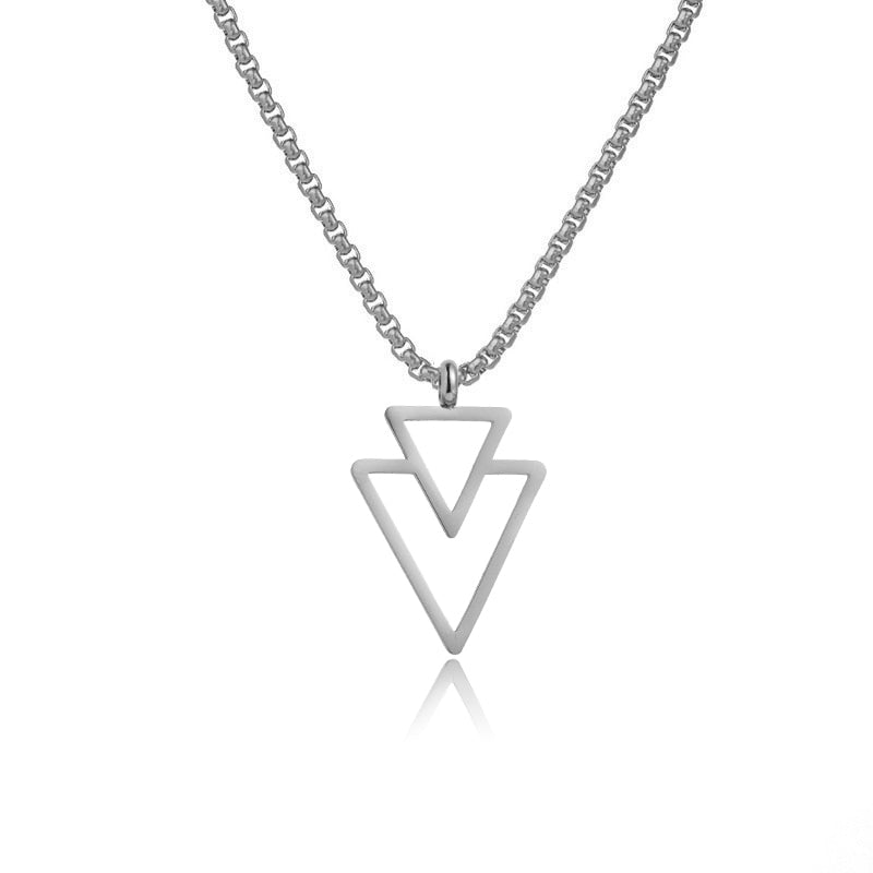 Colar Masculino Vondore Trion em Aço Prata