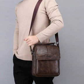 Bolsa Masculina em Couro + Brinde - LV24