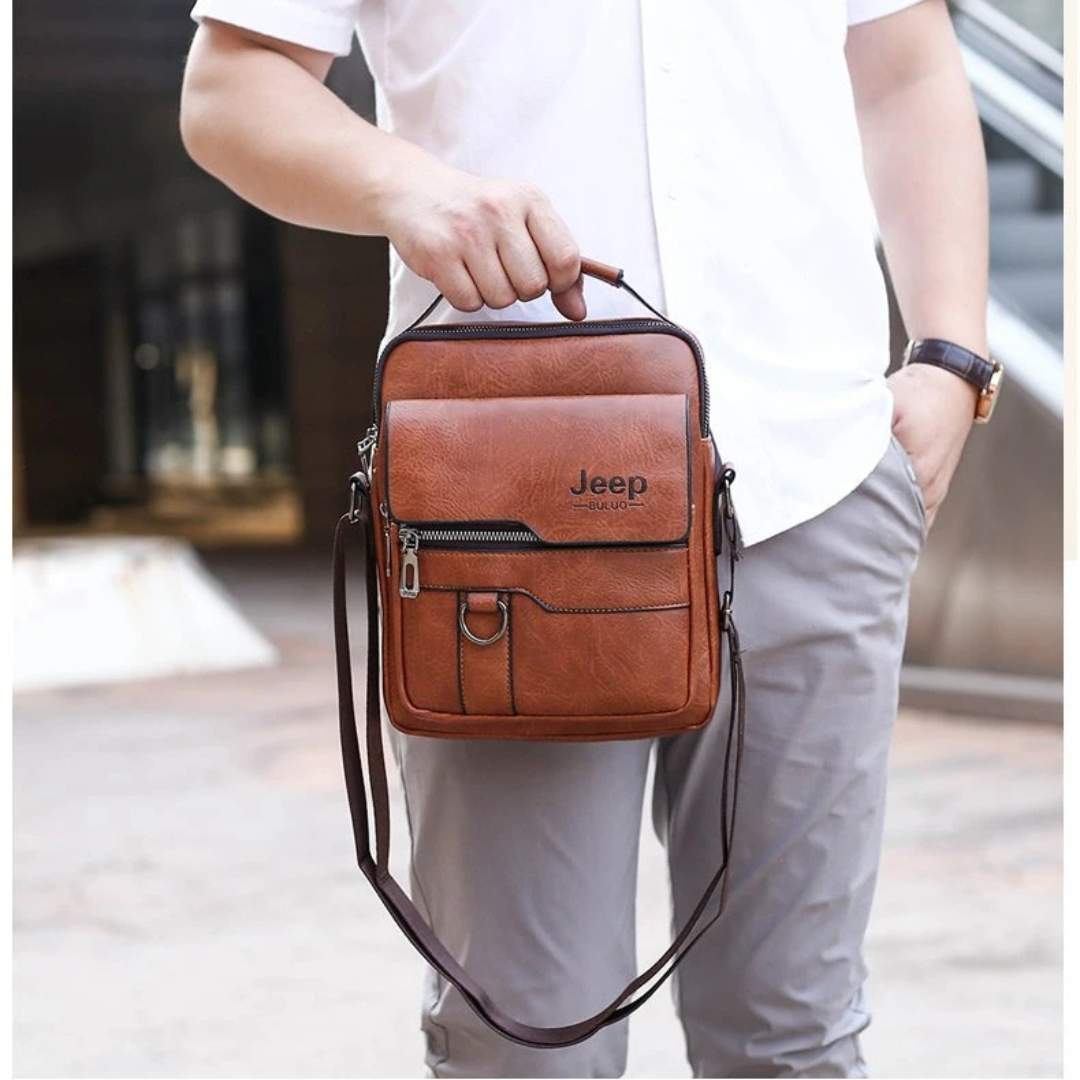 Bolsa Masculina em Couro + Brinde - LV23