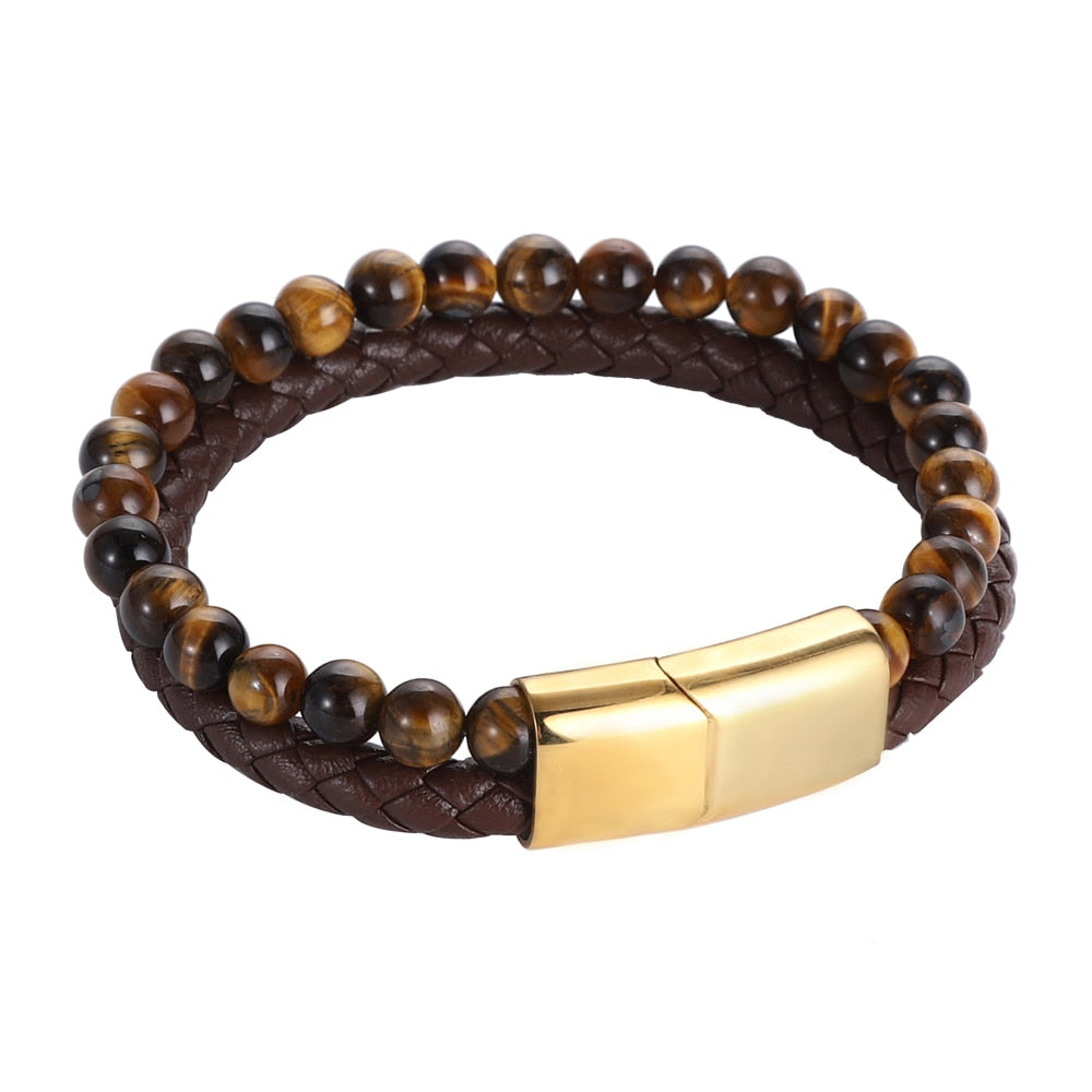 Pulseira Caramelo Olho de Tigre