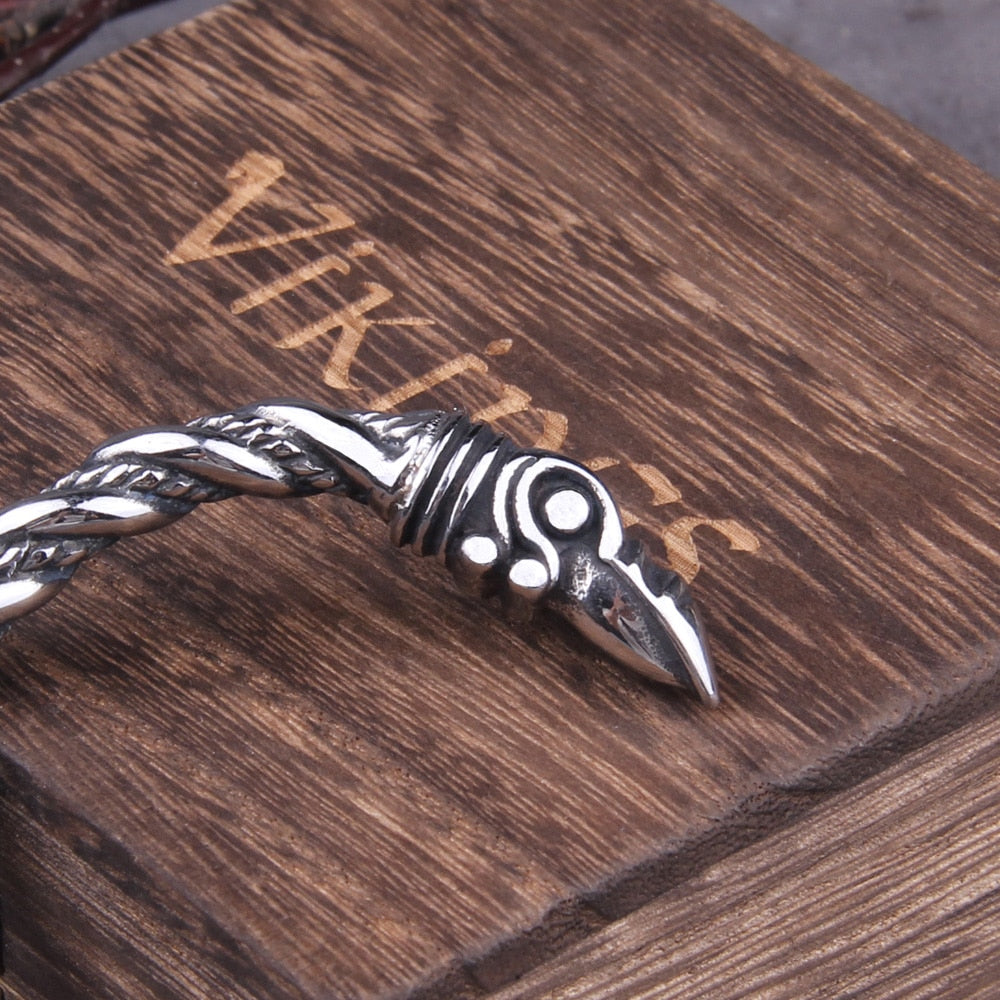 Bracelete Viking Corvo de Odin + Caixa Vikings