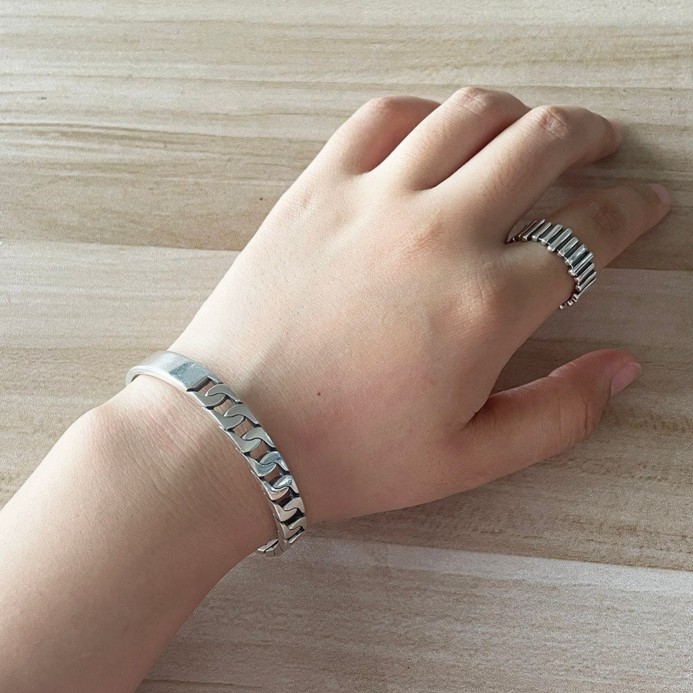 Bracelete Masculino Vondore LV03 em Prata 925