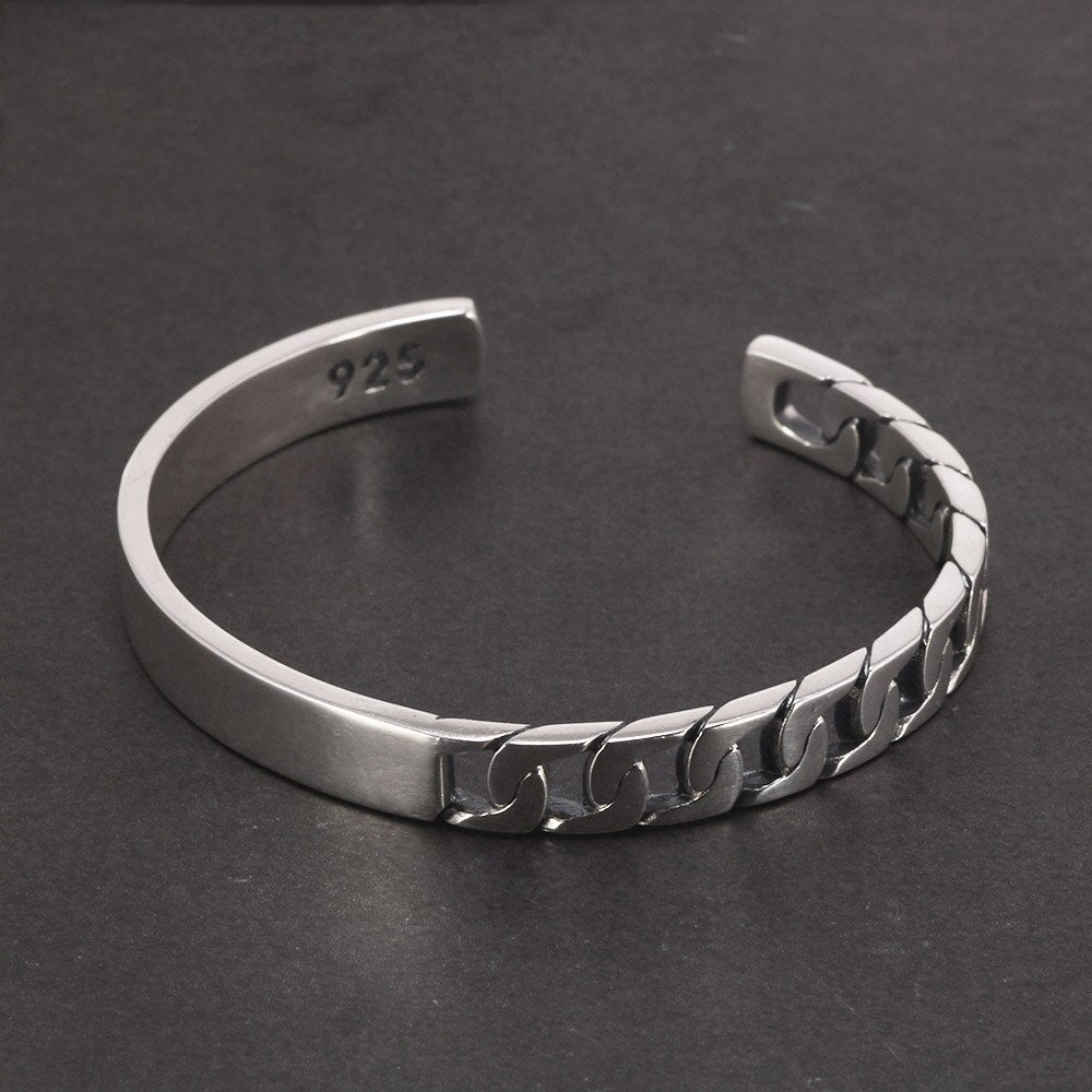 Bracelete Masculino Vondore LV03 em Prata 925