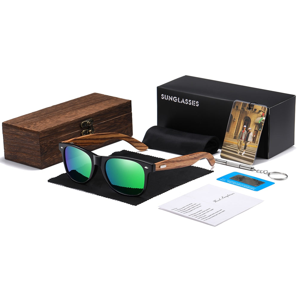 Óculos de Sol Wood, Polarizado 400UV