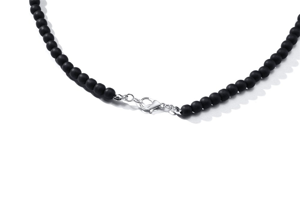 Colar de Pedras Carnelian e Olho de Tigre