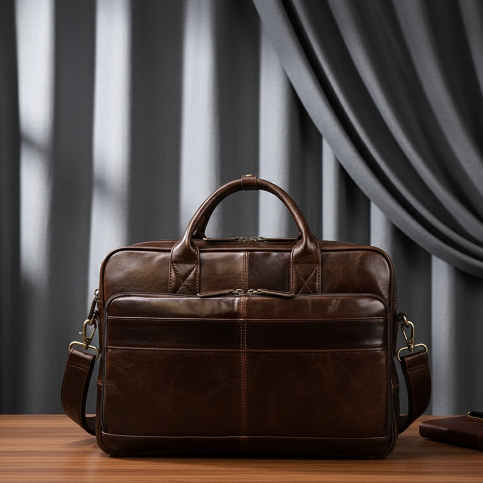 Pasta de Couro Viena p/ Notebook 15.6", Alça Carona