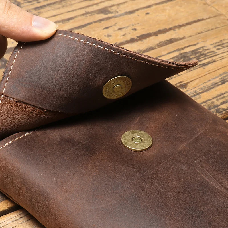 Bolsa Transversal Dallas em Couro Vintage