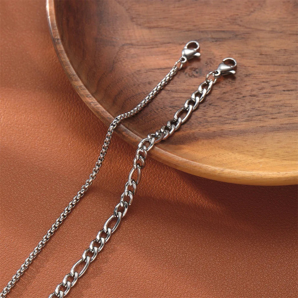 Conjunto de Pulseiras Duplas em Aço Inox – Estilo Versátil e Sofisticado