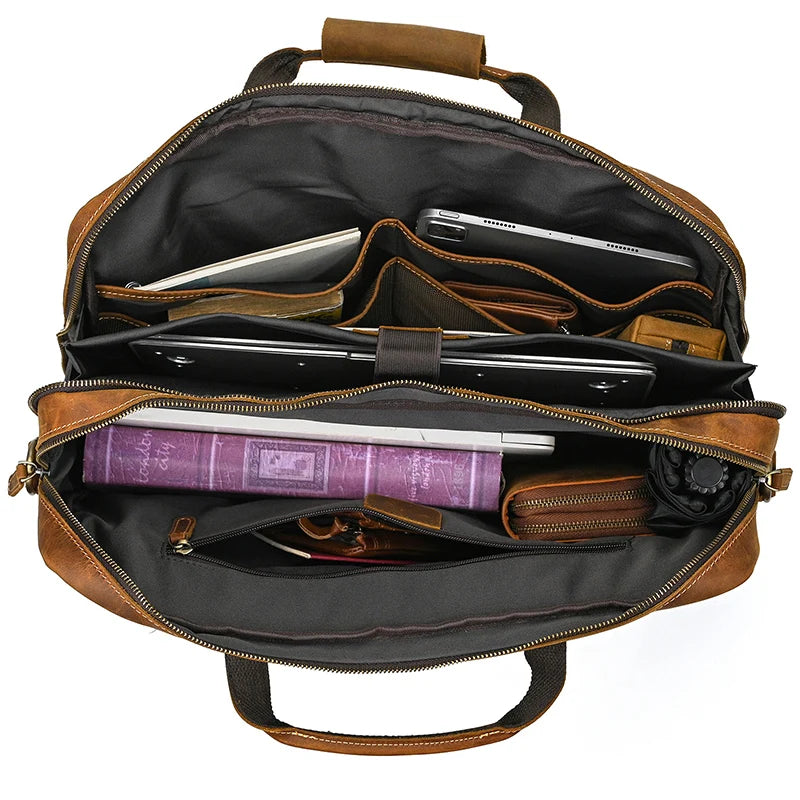 Pasta de Couro Vintage p/ Notebook 17.3"