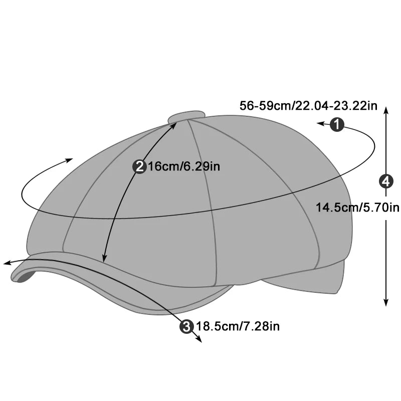 Boina Masculina em Algodão - Charme Urbano