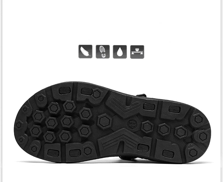 Sandálias masculinas de verão, moda lazer, praia, férias, sapatos leves, novas sandálias casuais confortáveis ao ar livre