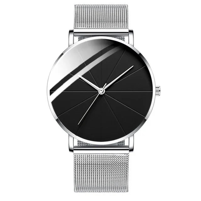 Relógio Oslo Minimalista Ultra Fino - Pulseira em Aço Mesh