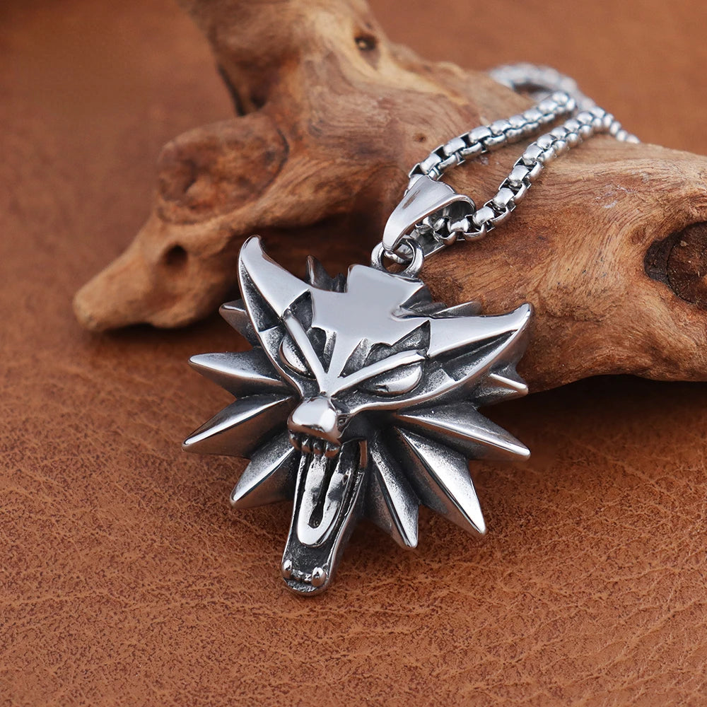 Colar com medalhão em Aço Inoxidável The Witcher