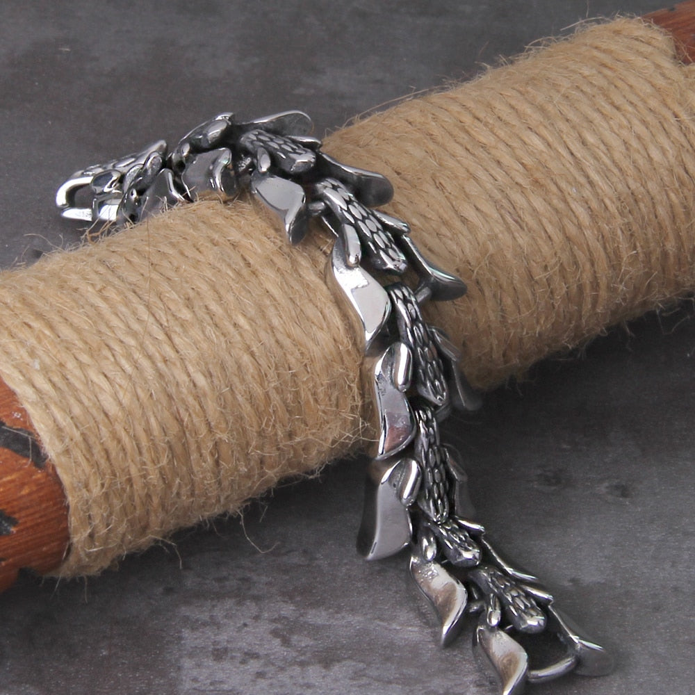 Pulseira Escama de Dragão + Caixa VIKINGS de brinde