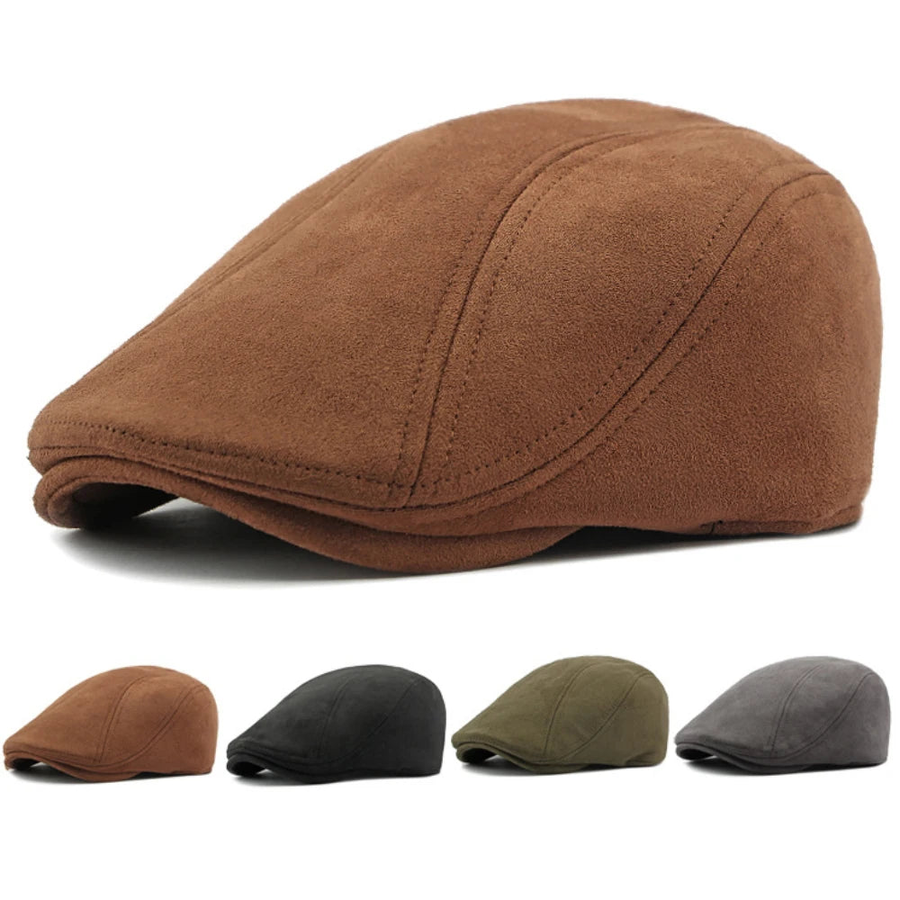 Boina Masculina Retrô em Suede