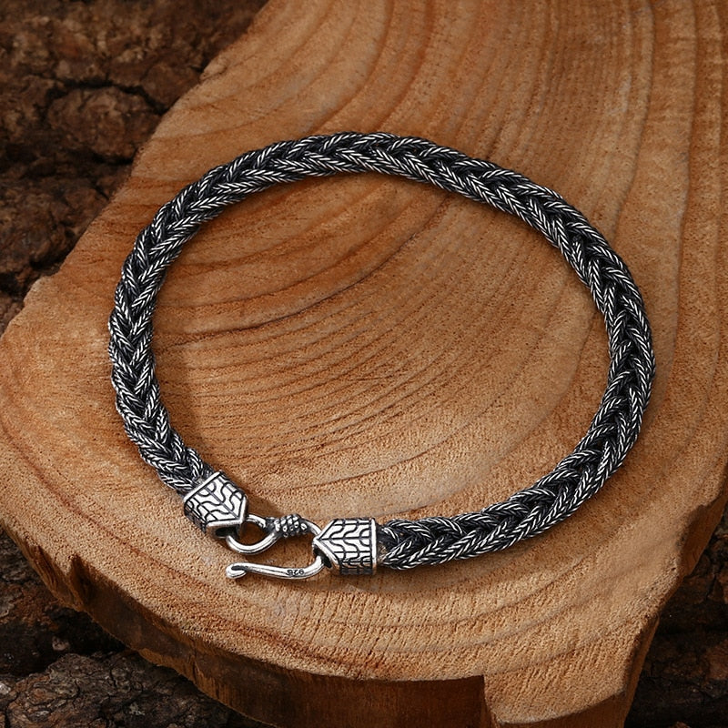 Pulseira Masculina Vondore LV01 em Prata 925