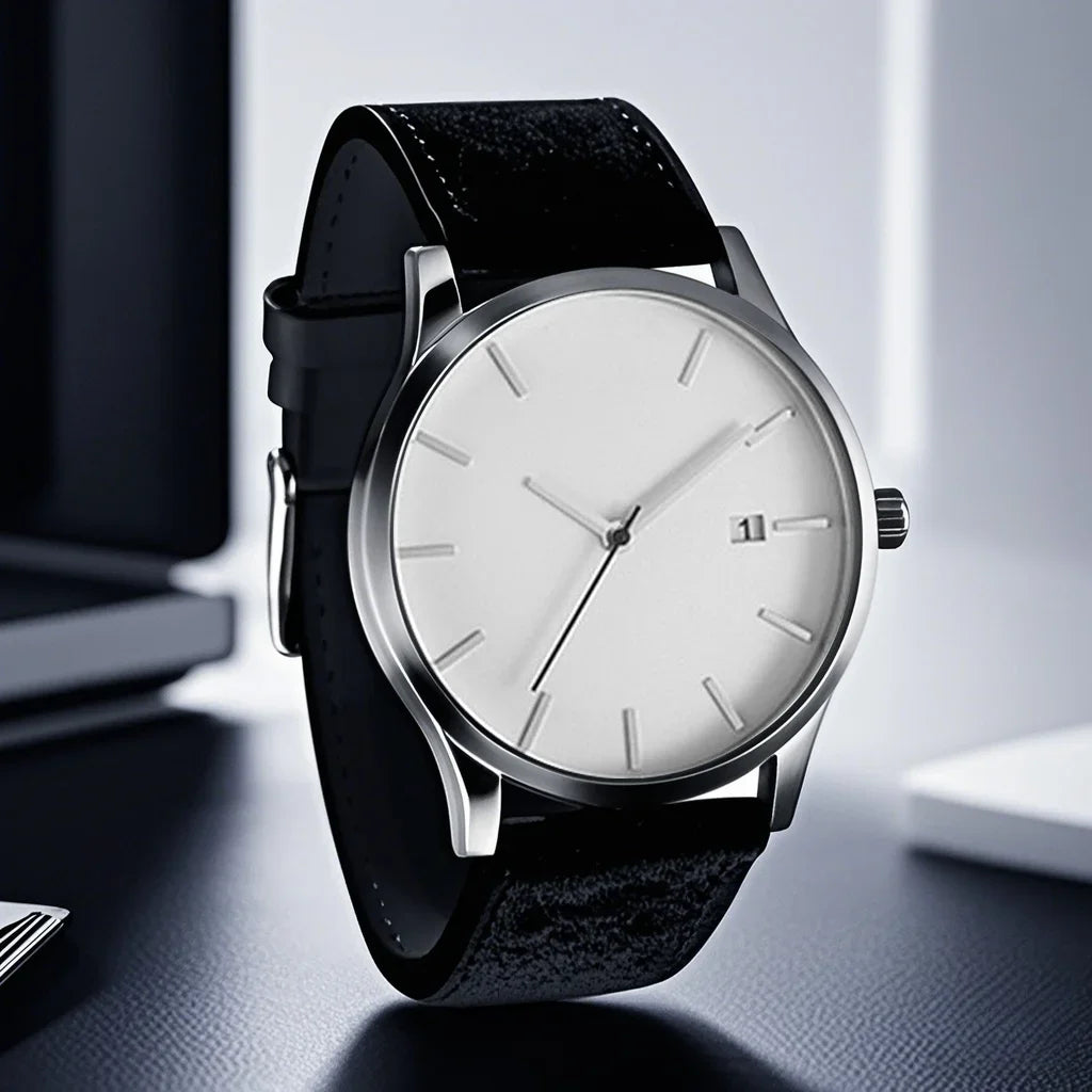 Relógio London Minimalista - Couro