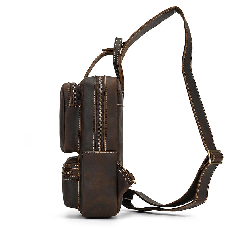 Bolsa Transversal Texas em Couro