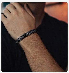 Pulseira Masculina de Aço Inoxidável Vnox - Estilo Punk