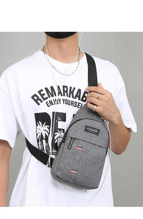 Bolsa Masculina Crossbody de Alta Capacidade - LV34