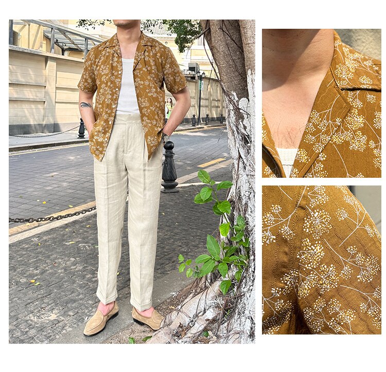 Camisa Social Masculina de Manga Curta Vondore LV14