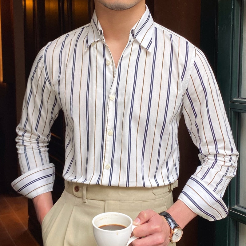 Camisa Social Masculina Vondore LV11