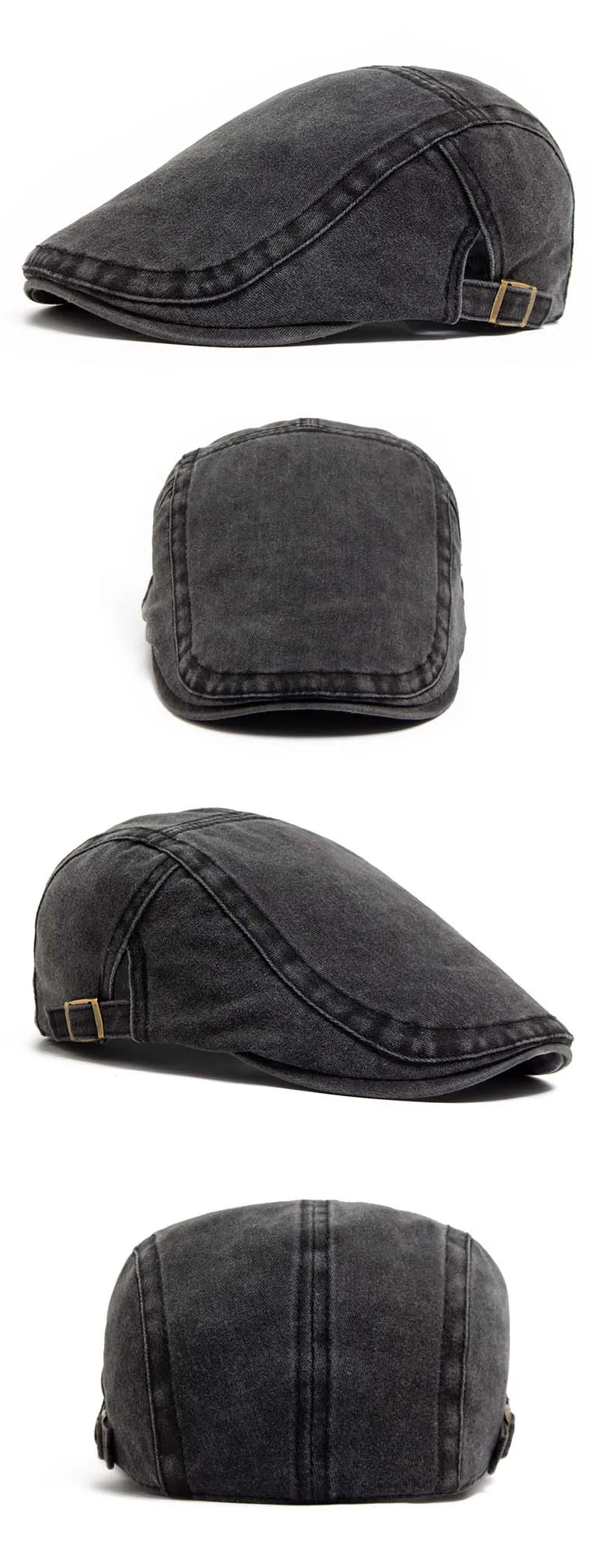 Boina Masculina Vintage em Algodão Ajustável