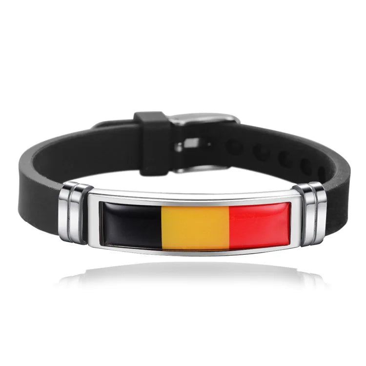 Pulseira Bandeira do Brasil - Tamanho Ajustável