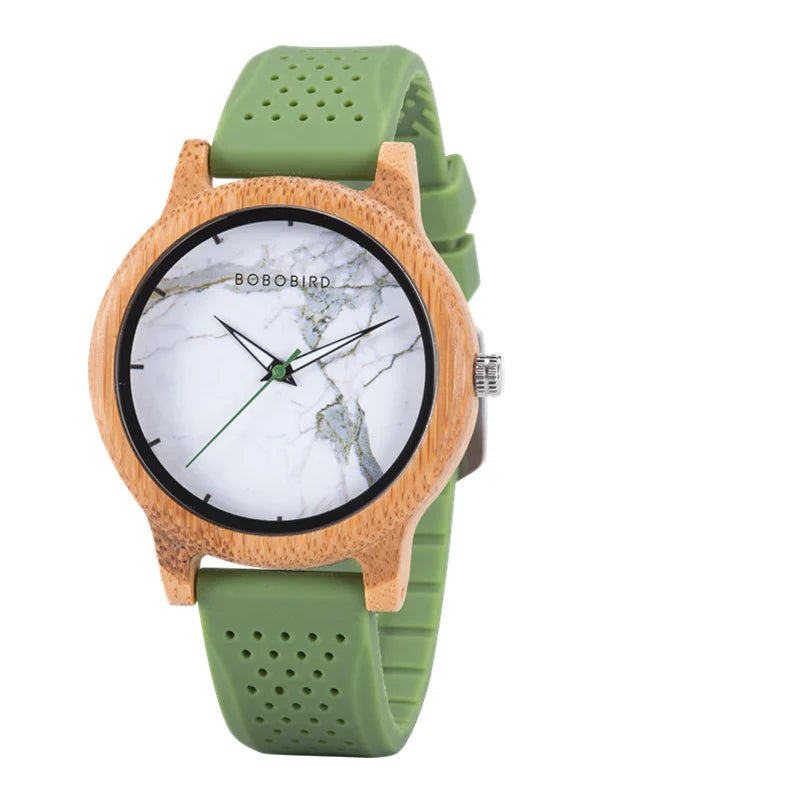 Relógio de Madeira Bambu - Naturalis