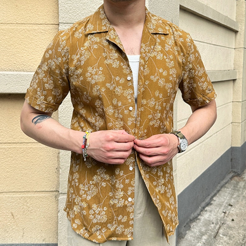 Camisa Social Masculina de Manga Curta Vondore LV14