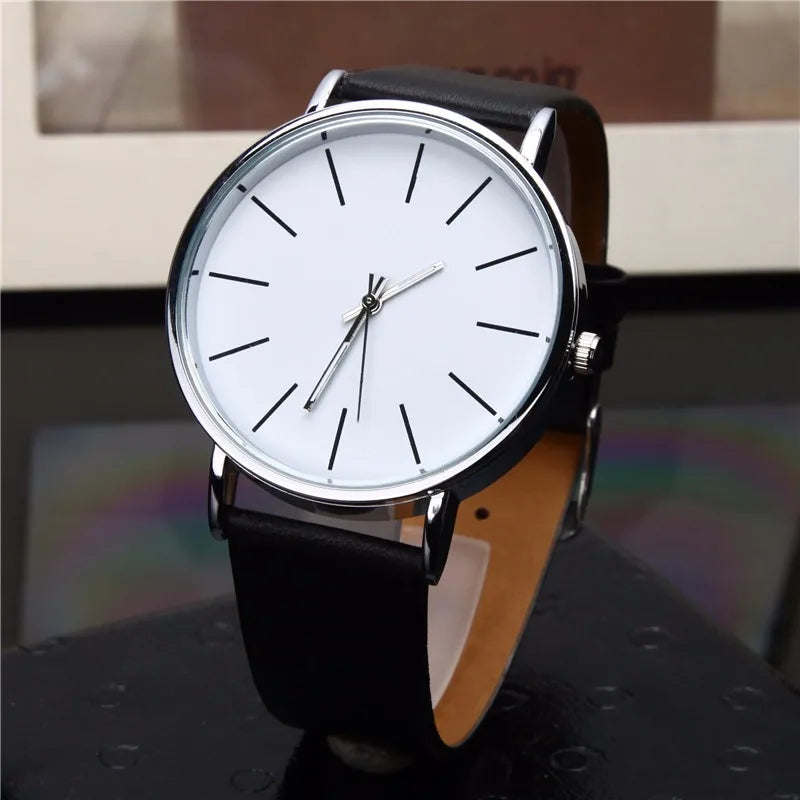 Relógio Oxford Clássico Minimalista - Pulseira de Couro