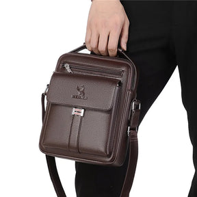 Bolsa Masculina Shoulder Bag em Couro - LV32