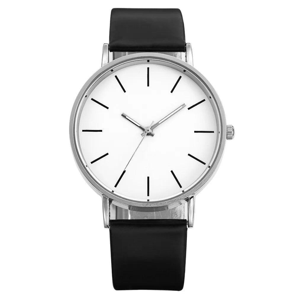 Relógio Oxford Clássico Minimalista - Pulseira de Couro