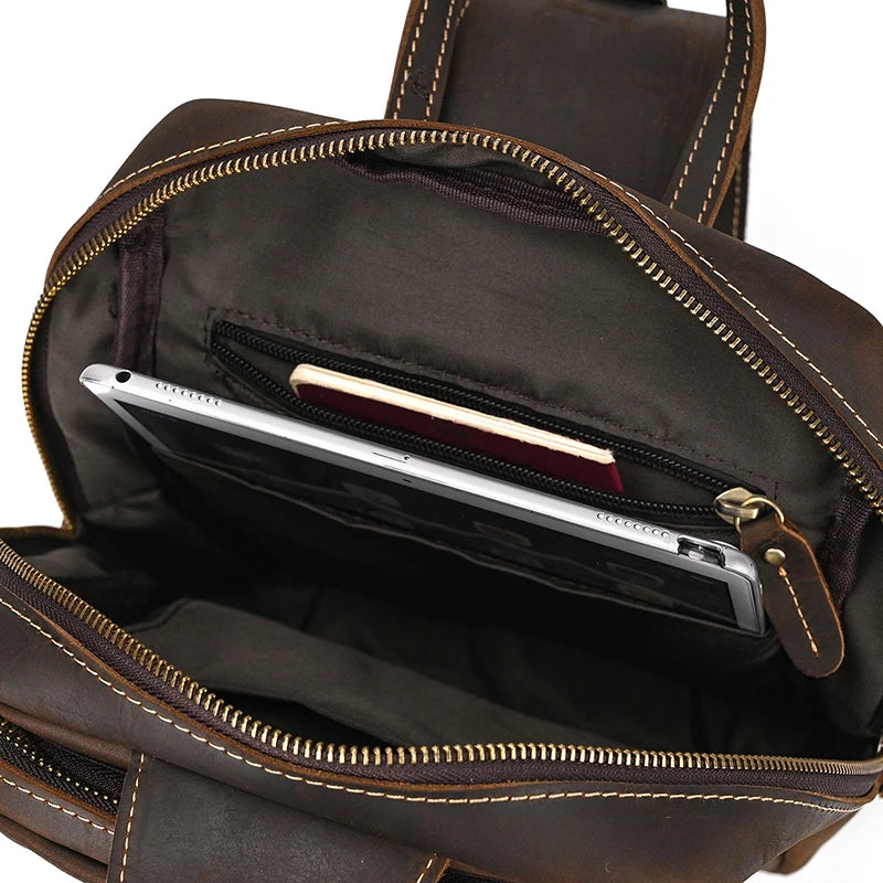 Bolsa Transversal Texas em Couro